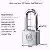 304 Stainless Steel Waterproof Anti-theft Door Padlock - Rustproof, Rainproof & Anti-pry for Outdoor Use