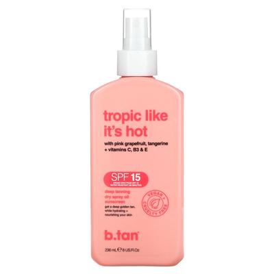 Tropic Like It's Hot, Deep Tanning Dry Spray Oil Sunscreen, Spf 15, 236Ml(8Fl Oz)