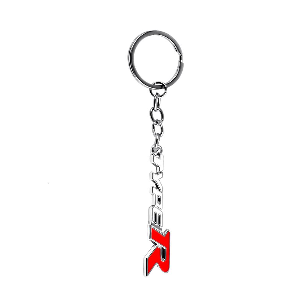 VFHJQ1 New Metal/Leather Keychain Hand-Woven Key Rope Key Ring Key Holder Gift For Honda Mugen Typer ACCORD Avancier Airwave Civic FK8