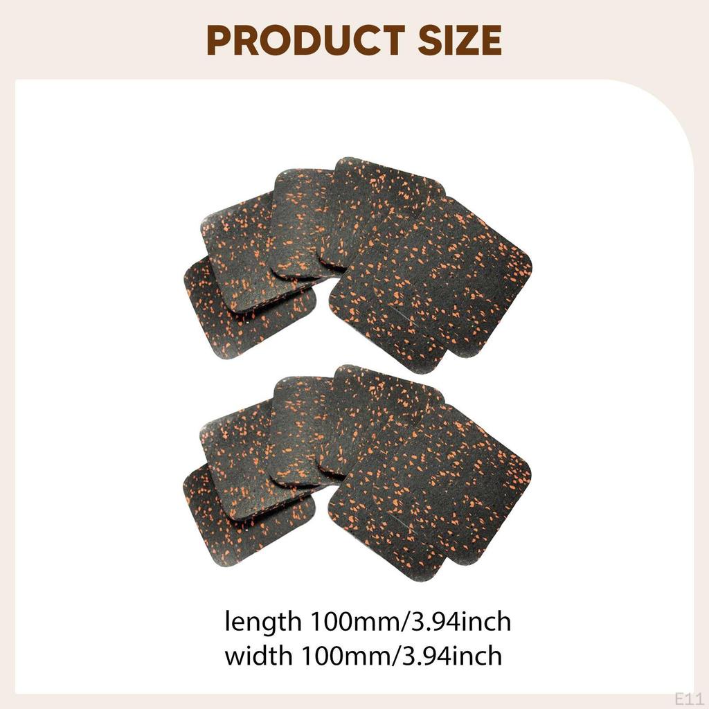 12 kusů podložka pod běžecký pás antivibrační multifunkční gumová podložka cvičební vybavení pro