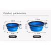2-in-1 Foldable Dog Bowl - TPR Collapsible Pet Feeder, BPA-Free Travel Food & Water Dish for Dogs Cats  (Silicone Base)