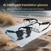 Smart Bluetooth Glasses with AI Translation: Supports 100+ Languages, Music Streaming, and Hands-Free Calls