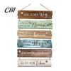Rustic Porch Ornament Inspirational Wooden Hanging Sign, Summer Surf Kids Positive Quote Wall Plaque, Outdoor Courtyard Decor Farmhouse String