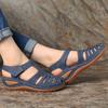 Ladies' Casual Wedge Sandals | Round Toe Hollow Design | Middle Heel, Breathable and Comfortable | All Season | Durable Sole | Shoes, Lace Up Sandals