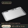 Yode 304 Stainless Steel Rectangular Serving Tray