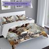 3PC Custom Name Donkey Floral Crown Bedding Set Duvet Cover Closure Includes 1 Duvet Cover & 2 Pillowcases for Bedroom