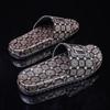 Couple Slippers Fashion Casual Printing One-word Wear-resistant Slippers