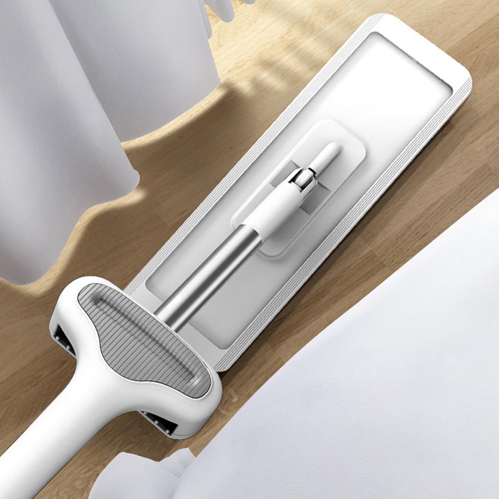 Microfiber Mop Floor Cleaning System Washable Pads Reusable Dust Mops with 4PCS Soft Refill Pads Hardwood Wood Floor