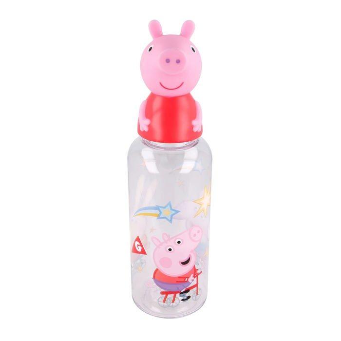 Tasse a bec - gobelet - verre d'apprentissage stor - 10115 - figurine 3d bouteille 560 ml pour enfants | peppa pig