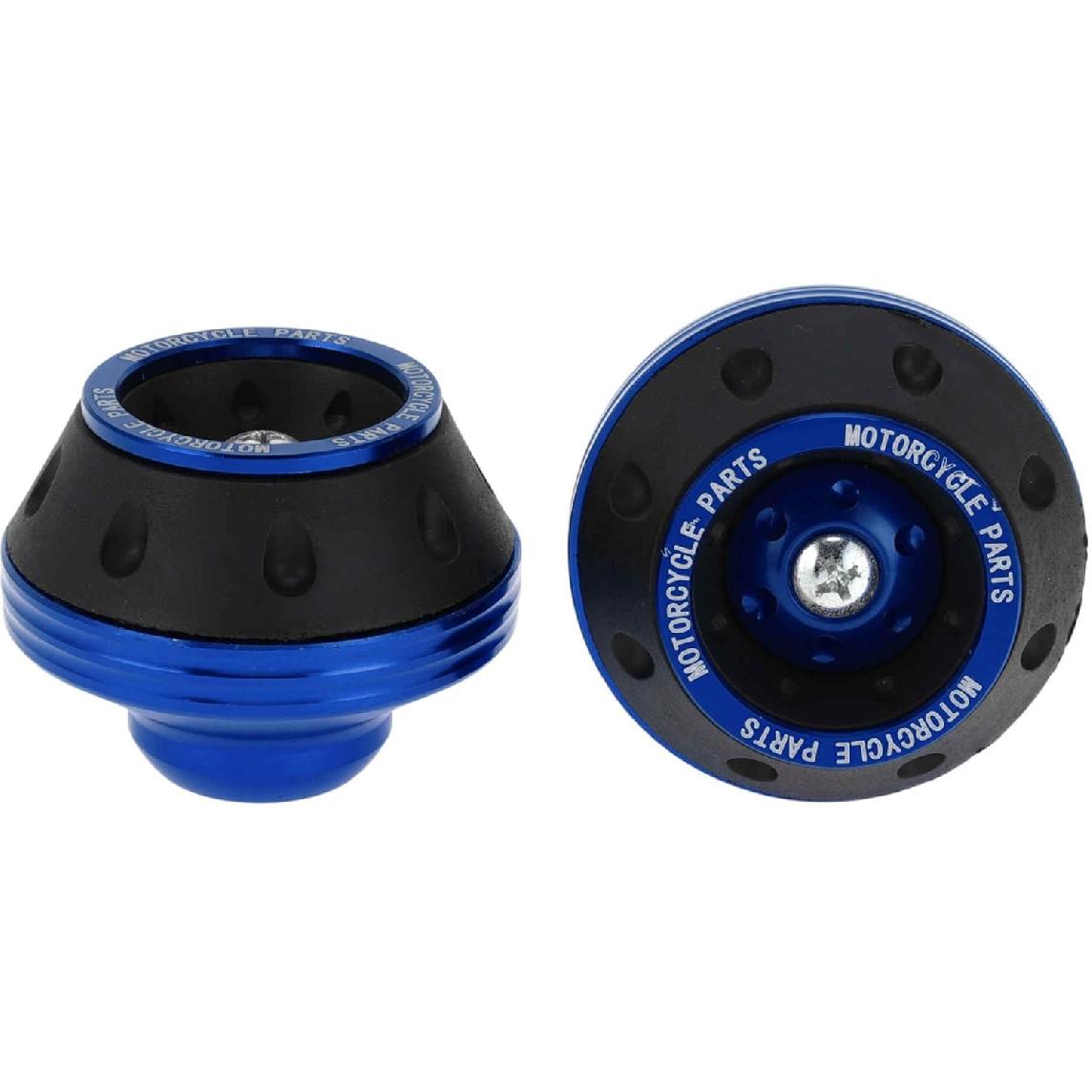 

Motorcycle Front Fork Frame Sliders Falling Protection Wheel Crash Protector Scooter Moped Aluminum Alloy Green 2 Pcs синий