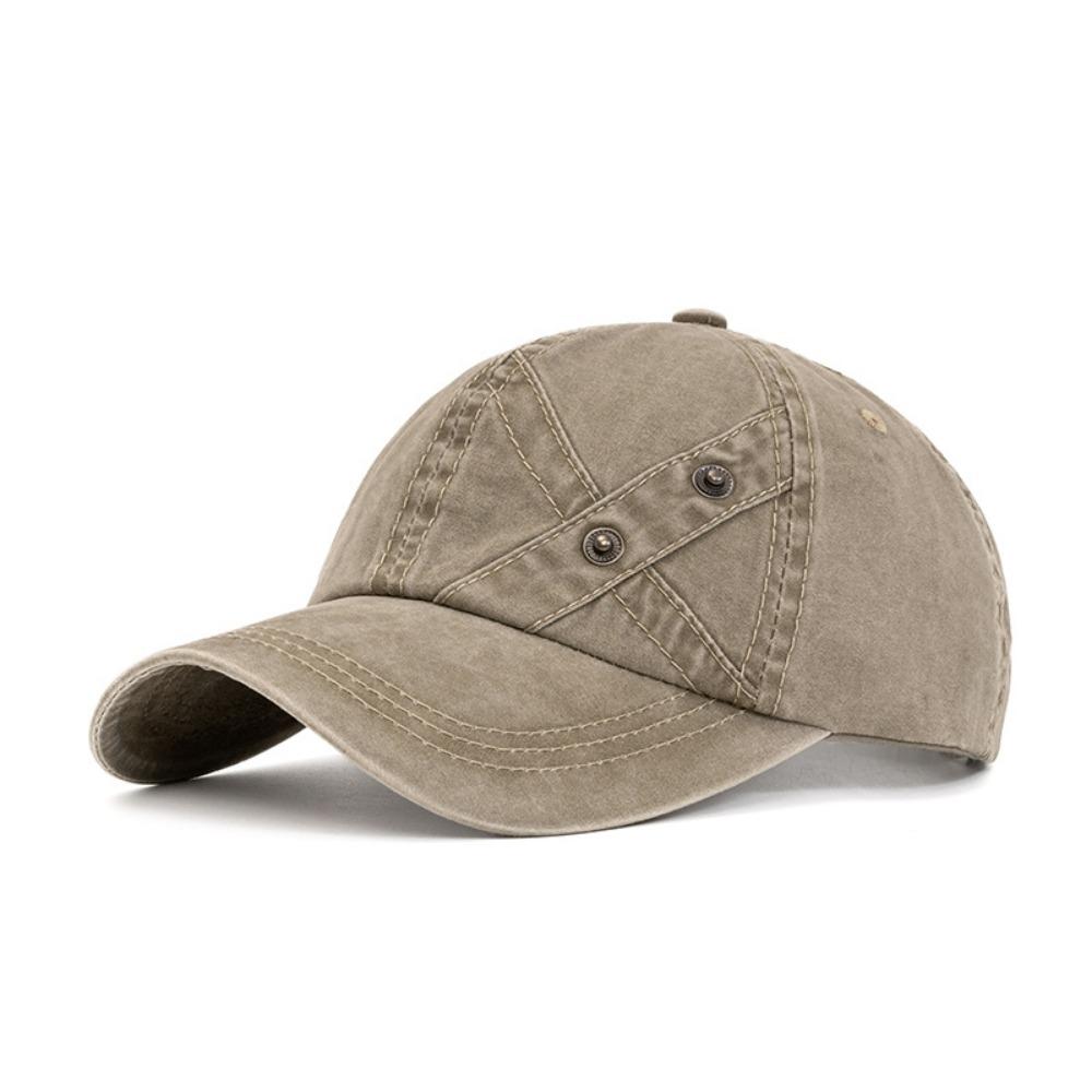 

Vintage Washed Cotton Baseball Cap Adjustable Four Seasons Sports Cap Hip Hop Solid Color Duck Tongue Cap Men Women хаки