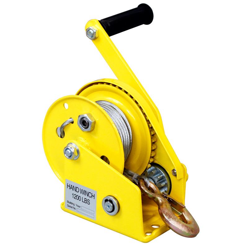 Compact Two-Way Self-Locking Manual Winch Crane