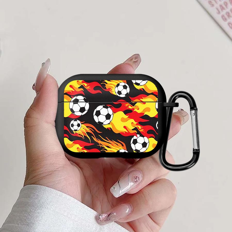 Earphone Cases Cover Case For Airpods Pro3 1 Pro 2 3 Pro2 4 Colorful Cartoon Football
