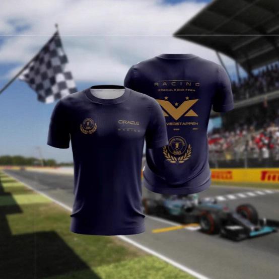 Summer Hot Sale F1 Racing T-Shirts, Daily Formula Race Training Team Uniforms, Comfortable Sweat Short Sleeves