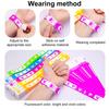 100 Pcs VIP Disposable Wristbands Waterproof Fluorescent Color Bracelets Self-Adhesive ID Wrist Bands for Events Festivals Bars Concerts