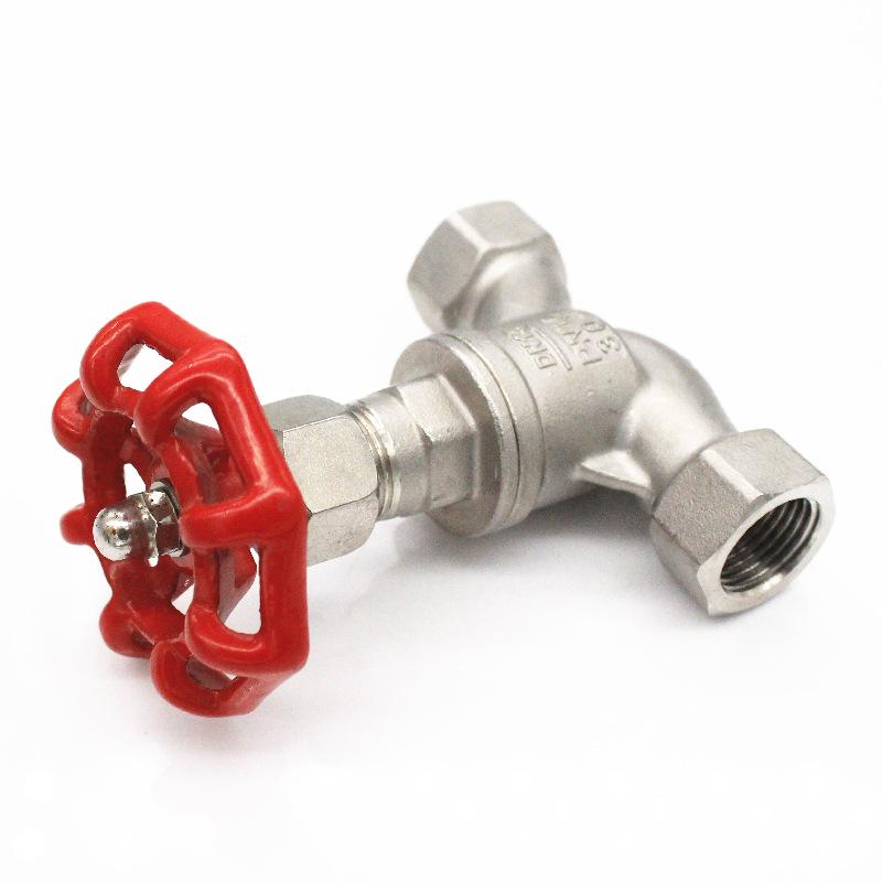 304 Stainless Steel S-Type Screw-In Globe Valve J11W, Internal Threaded High-Temperature Steam Valve.