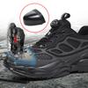 Rotary Button Safety Shoes Men Steel Toe Sneakers Puncture Proof Work Safety Boots Air Cushion Sport Work Shoes Anti-Smash Boots