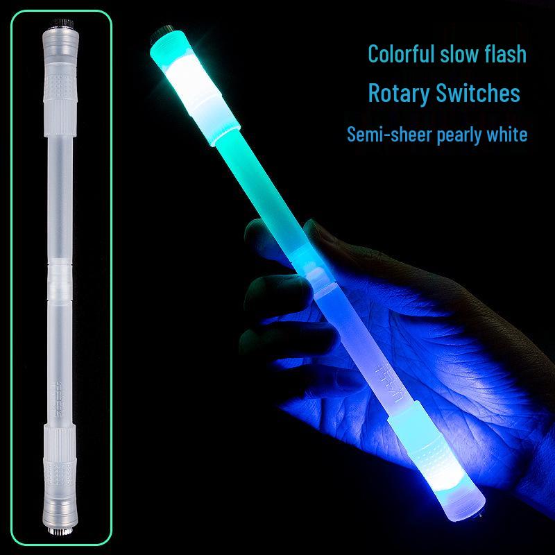 

Светящаяся светодиодная ручка для спиннинга с крутым декомпрессионным эффектом для начинающих