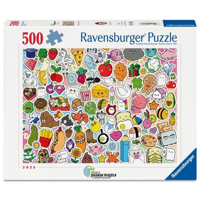 Ravensburger - Puzzle 500 Pièces - Stickers Kawaii - Adultes Et Enfants Dès 12 Ans - Puzzle De Qualité Supérieure - 12001796