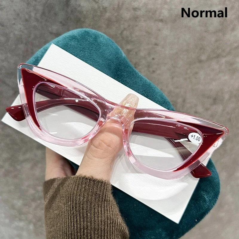 Fashion Anti Blue Light Photochromic Reading Glasses Unisex Eagle-eye Presbyopia Eyeglasses 0 To +4.0