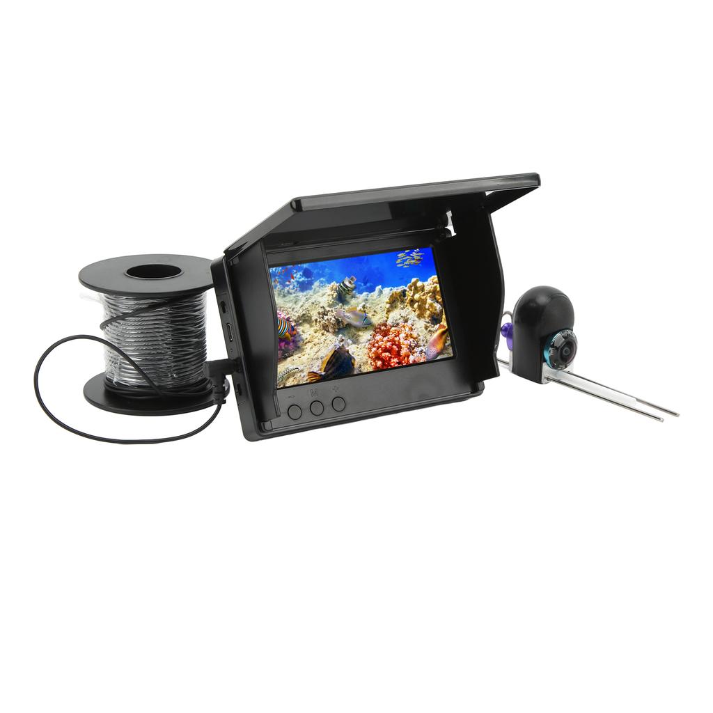 Fishing Camera 5 Inch HD Display 12V 0.34MP Clear Bright Underwater Fish Finder for Fishing