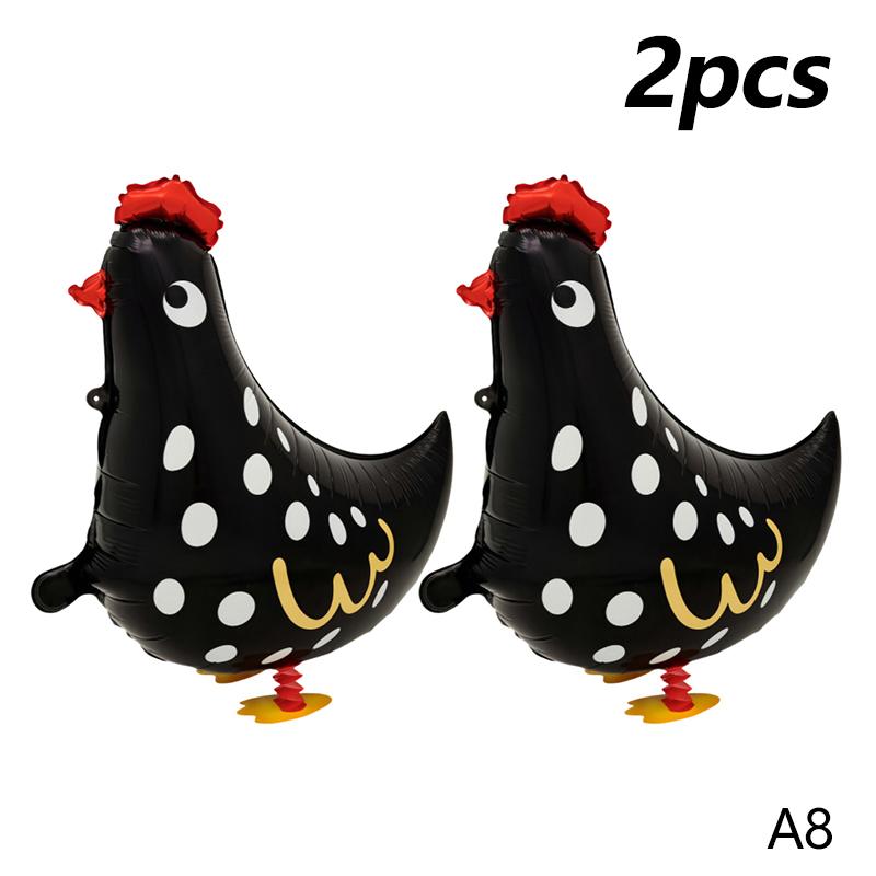 2PCS Cartoon Animal Standing Foil Balloons Long Float Time Thick Aluminum Foil for Wedding Kids Birthday Decor