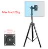 DL-ST100 10'-27' TV Tripod Stand On Floor LCD Monitor Holder Height Adjustable 180cm 150cm 120cm 360 Rotate Tilt Swivel Steel