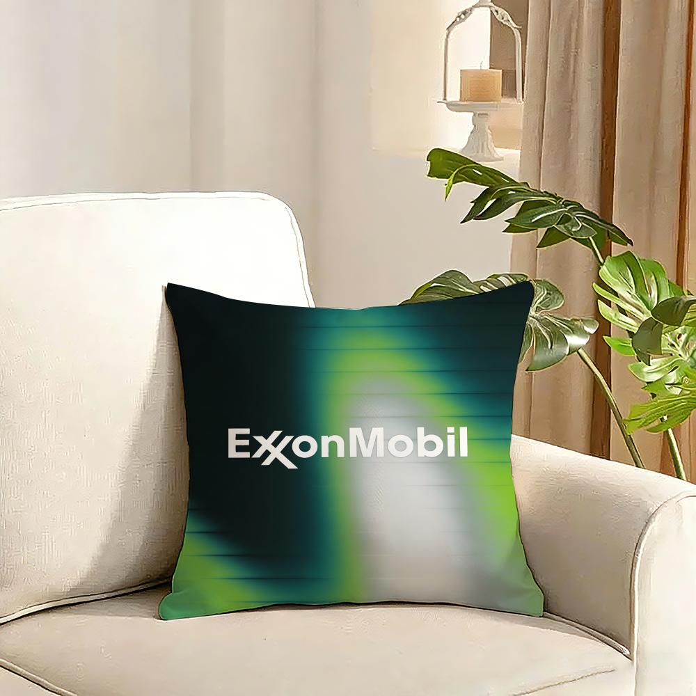 ExxonMobil Cushion Cover Reversible Plush Pillow Cover Soft Fluffy Home Decor for Sofa Bedroom
