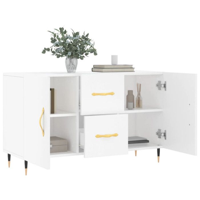 VidaXL Buffet blanc 100x36x60 cm bois d'ingénierie 828148
