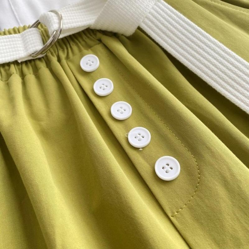 Fashion Buttons Loose Wide Leg Shorts for Women Summer New Thin Slim High Waist  Casual Shorts Woman A-line Solid Elegant Lady Shorts 24281