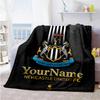 Newcastle 10 Customize Your Name Blanket Multi-purpose Customizable Blanket Durable Comfort Great for Seaside Nap Picnics Bed All-Season Use