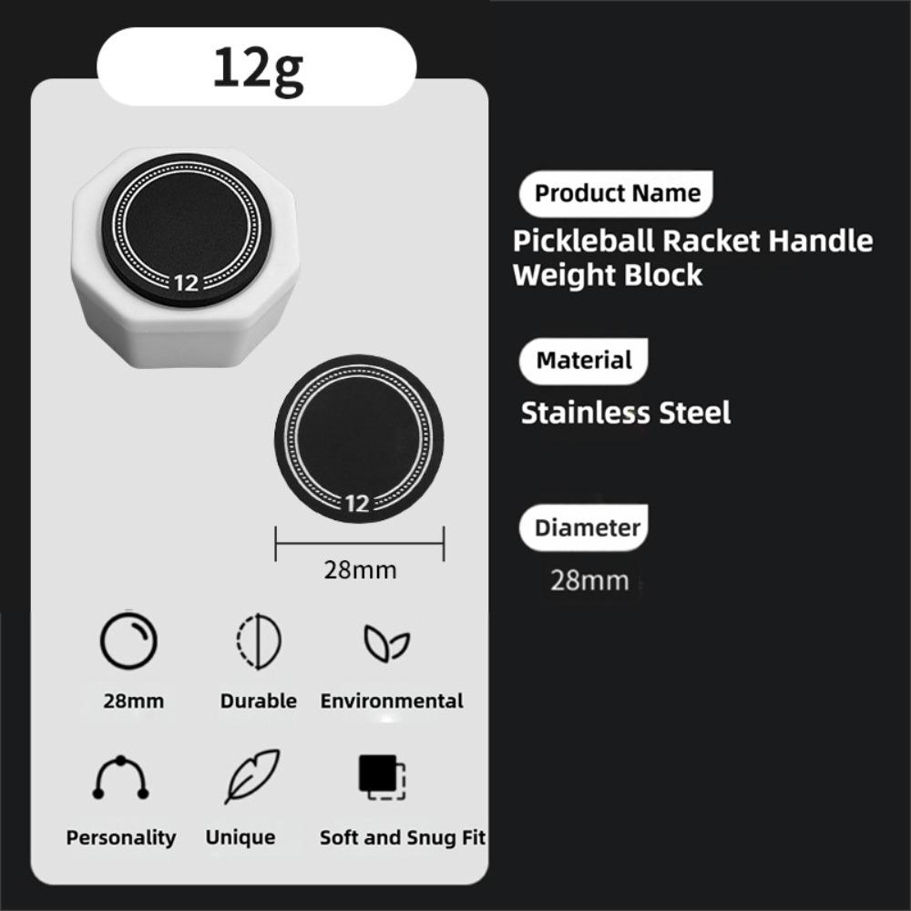 

Increase Strength Pickleball Paddle Handle Weight Paddle Counterweight Daily Training 12g