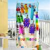 Numberblocks Customizable Name Beach Towel High Absorbency & Quick-Dry Ideal for Travel Outdoor Swim Pool Yoga Surf Camping Hiking Gym Gift Holiday