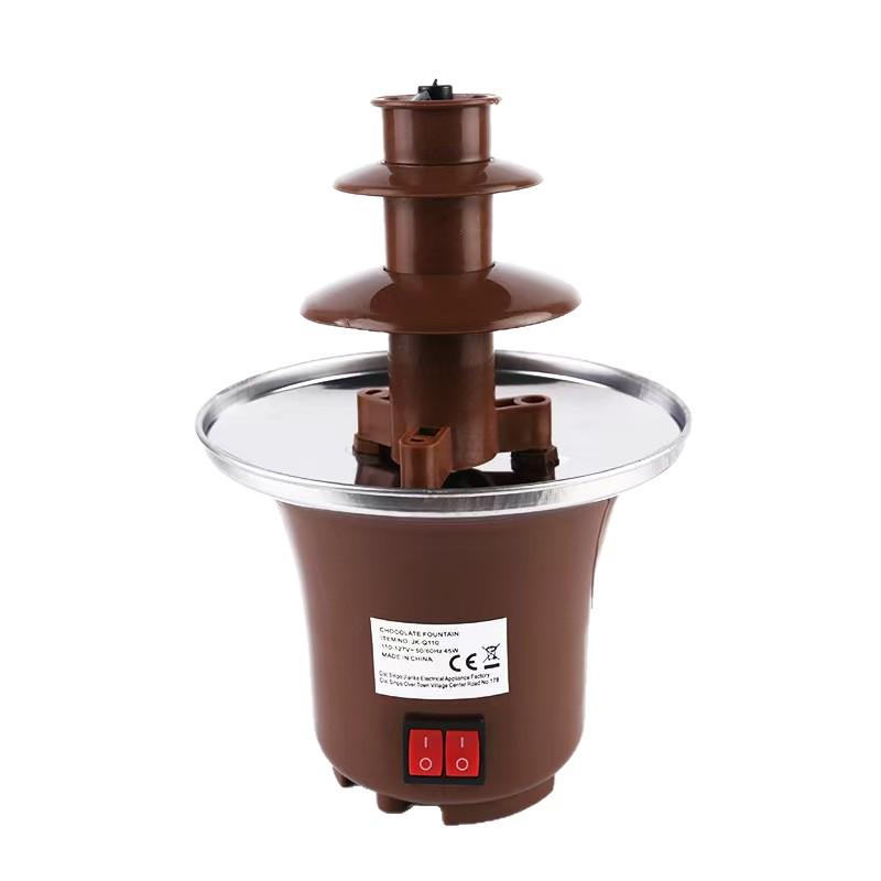 Mini Chocolate Fountain Machine for Home Use - DIY Heating and Melting Tower