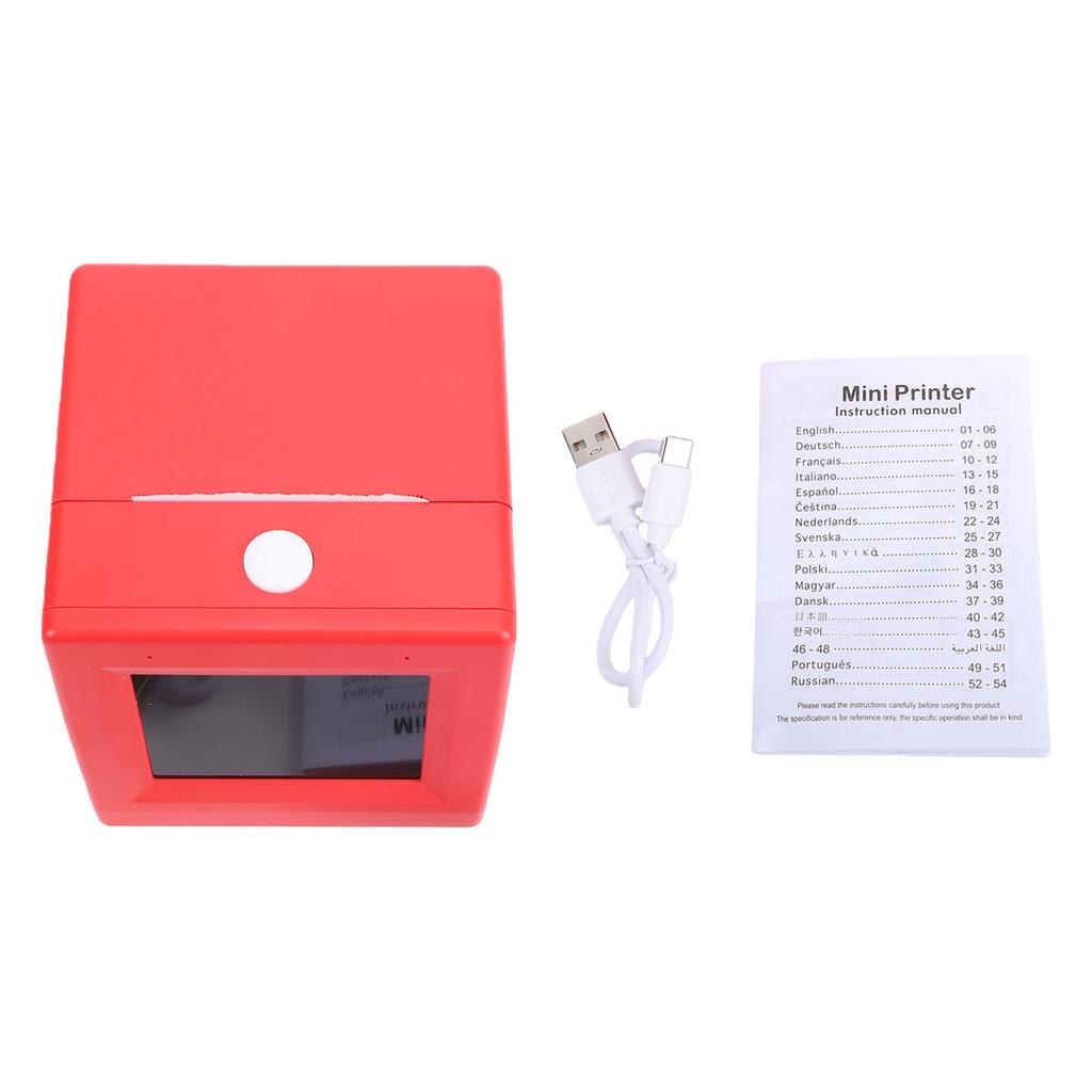 AI Sticker Printer 2.4G WiFi Voice Control Printer Box Portable Sticker Maker for Work Learning