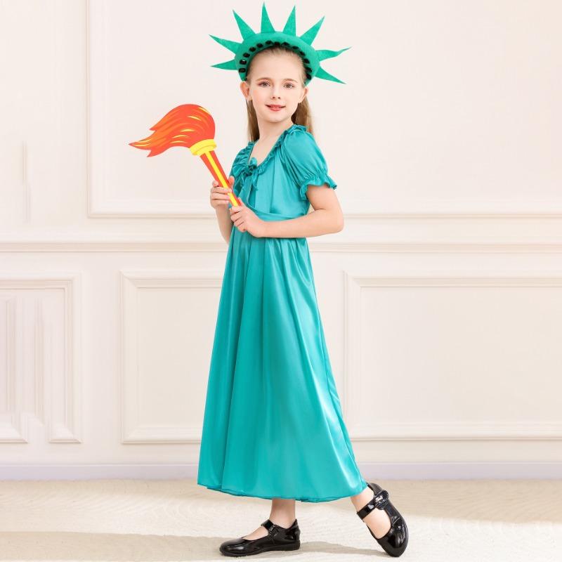Halloween June 1 Kids Ancient Free Muse Cosplay Costume Lake Green Dress