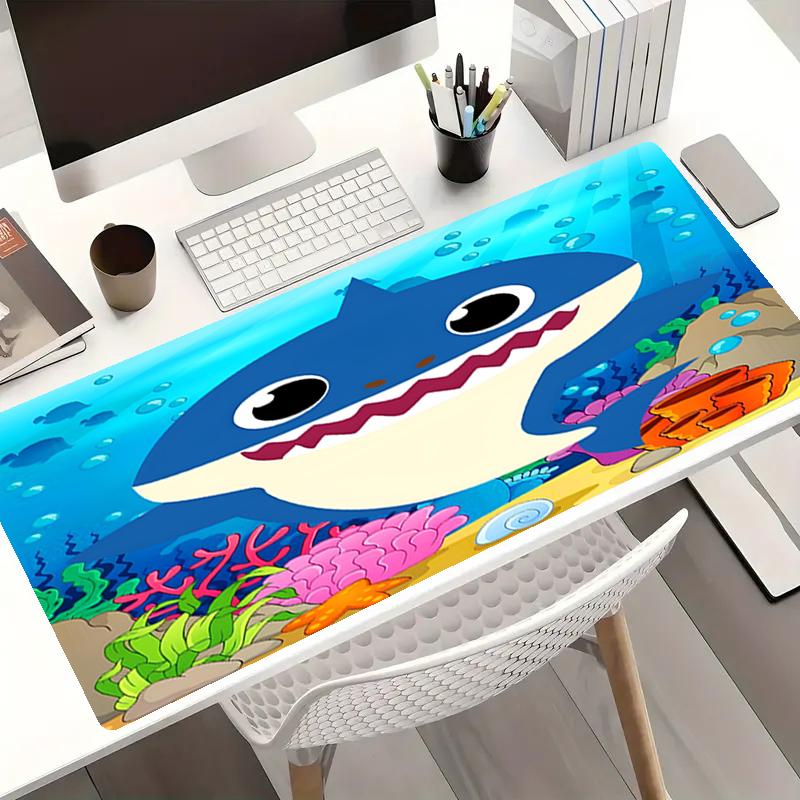 Shark Theme Mouse Pad, Non Slip Rubber Base, Multifunctional Office & Home Decor, Perfect for Workspace Personalization.