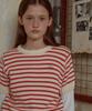 Leteoli Lr Stripe Half Knit_Red
