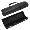 16 Hole Flute Bag Artificial Leather Black Flutes Case Box Musical Instrument Accessories
