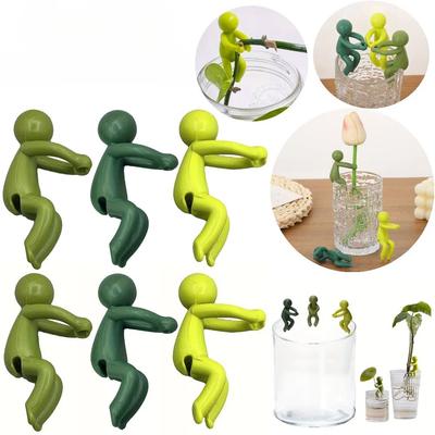 6pcs Plant Figurine Support Frame, Plastic Decorative Cultivation Fixed Frame, Household Potted Plant Anti Lodging Horticultural Bracket