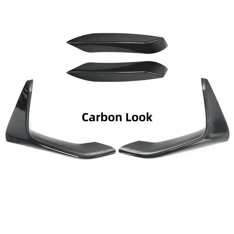4pcs/Set Front Bumper Splitter Canards Apron