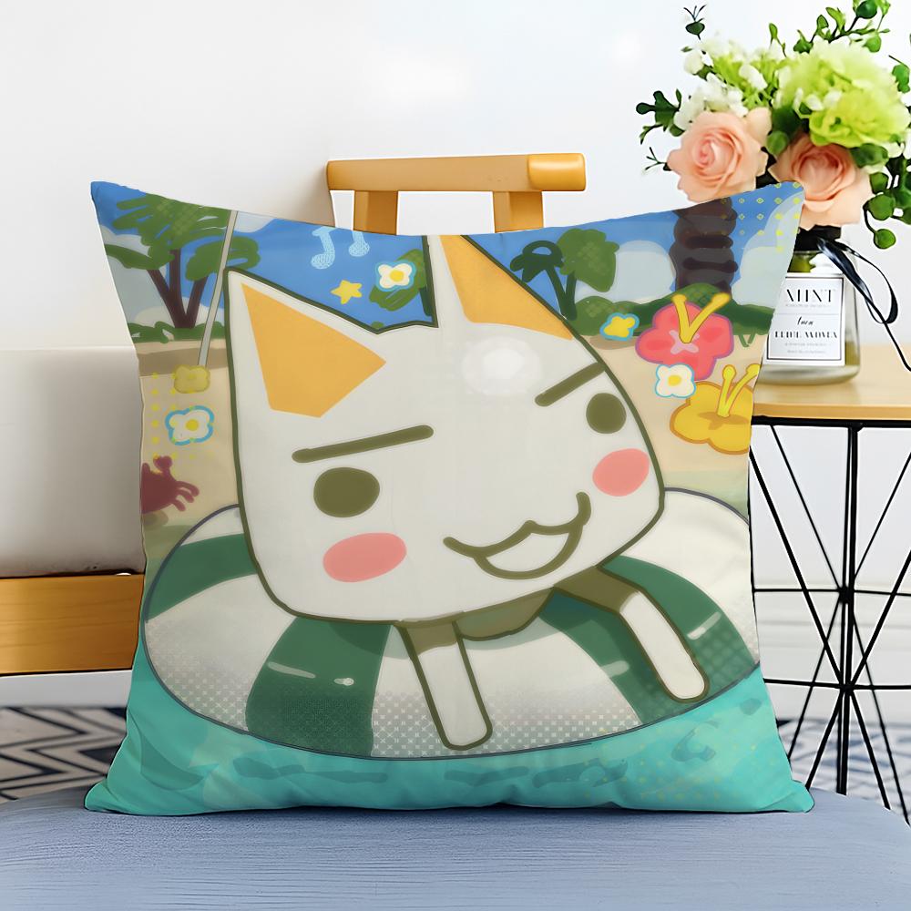 Toro Inoue Cushion Cover Washable Linen Pillowcase Soft for Sofa Bed Cozy Home Room Decor