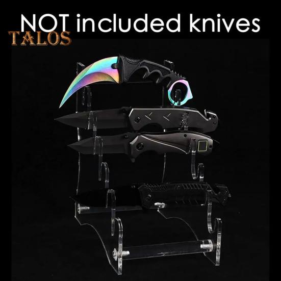 Cutter Storage Rack Acrylic Cutlery Holder Transparent Universal Cutter Display Stand Counter-top Organizer for Kitchen Restaurant