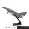 Alloy J-10 Fighter JET Model Acoustooptic Return Force Aviation Military Aircraft Model Toy Ornament Gift F543