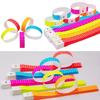 100Pcs Fluorescent Color Paper Fluorescence Wristbands Event Ticket Wristbands  for Concerts