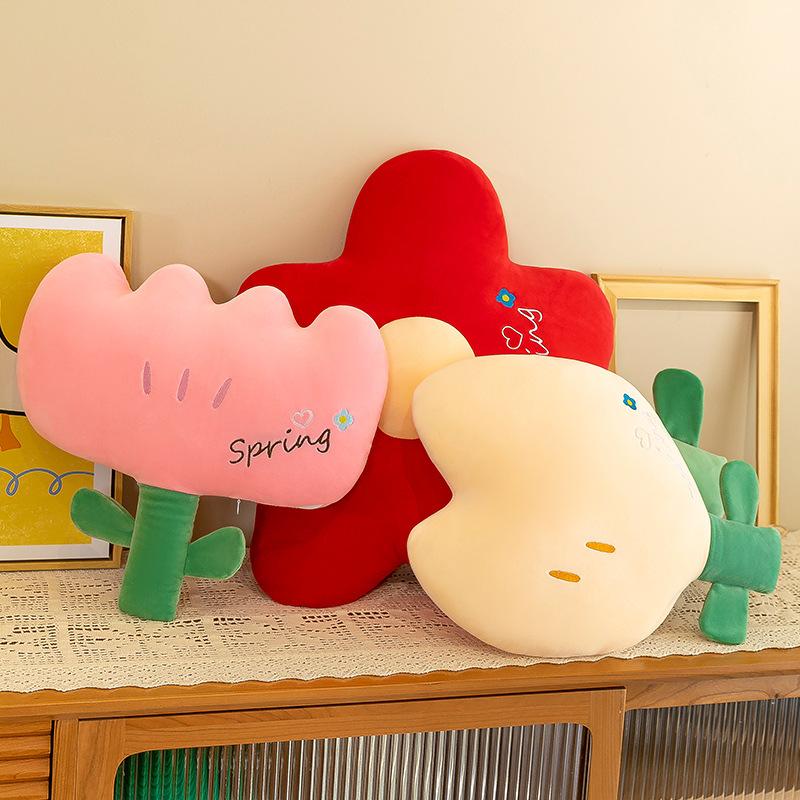Internet celebrity flower throw pillow sofa plush ornament office seat cushion sleeping artifact