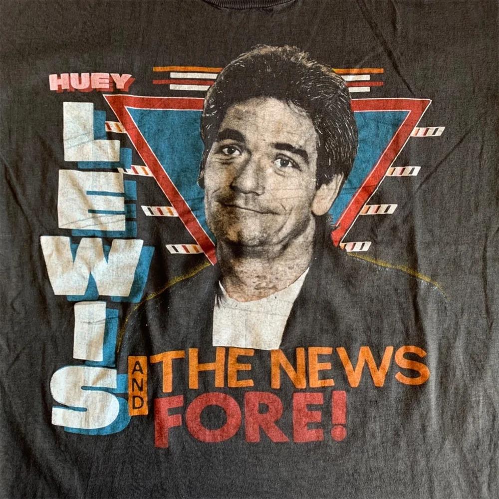 1986 VINTAGE 80s HUEY LEWIS AND THE NEWS T-SHIRT S-4XL CONCERT XXXXL