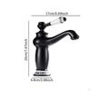 Bathroom Sink Faucet Basin Mixer Tap Ceramic Elegant Design Splashproof Single Handle and Cold