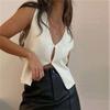 Sexy Vest for Women Summer New Sleeveless Hot Girl Knitted Top Cardigan Fashion