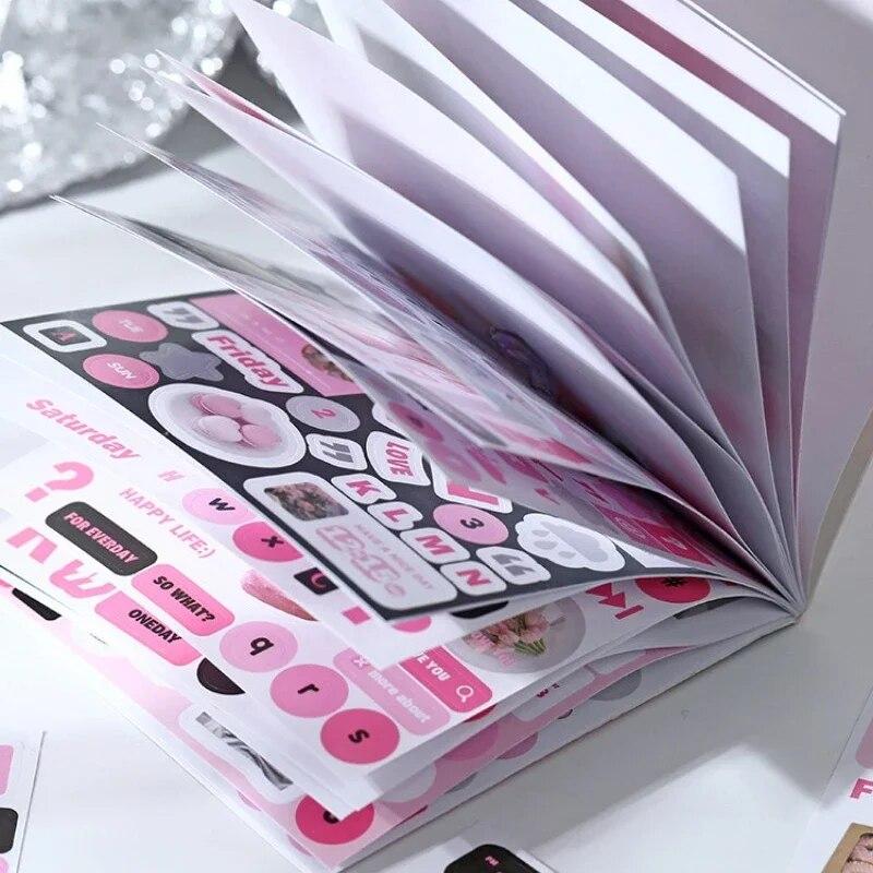 Rivista carina Adesivi per scrapbooking Libro Diario spazzatura fai-da-te Materiale Decorazione Album Diario Adesivo di cancelleria della Corea